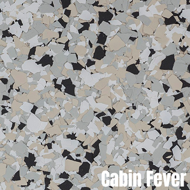 Cabin Fever epoxy flake sample
